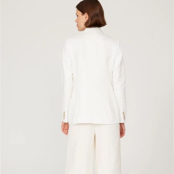 Polo Ralph Lauren White Double-Breasted Blazer | Size 2 - Picture 2 of 12